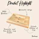 Bamboo Soap Dish Lift | Draining by Bamboo Switch