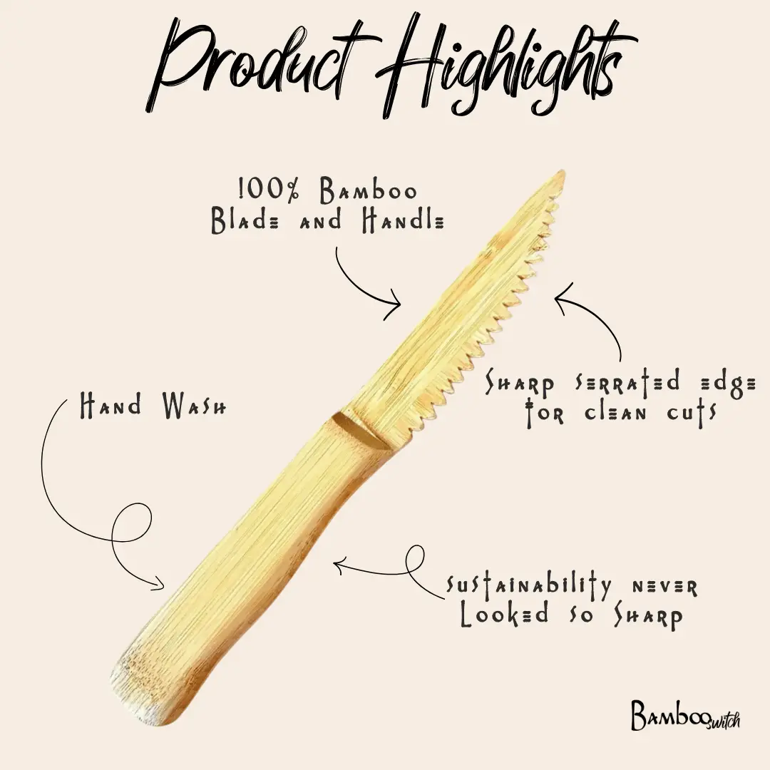 Bamboo Steak Knife, photo 4 of 5