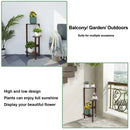 GobekUsa Bamboo Tall Corner Plant Stand - Outdoor Garden Rack