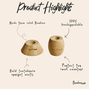 Bamboo Toothbrush Stand by Bamboo Switch