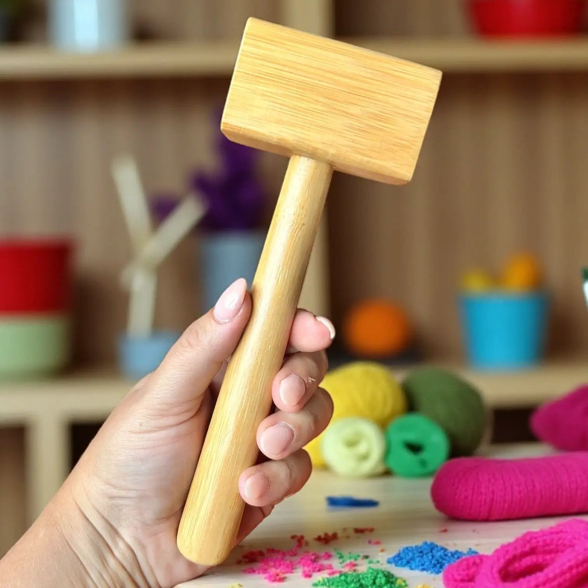 Bamboo Toy Hammer, photo 3 of 5