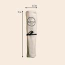 Bamboo Travel Cutlery & Cotton Pouch Set
