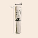 Bamboo Travel Cutlery & Cotton Pouch Set