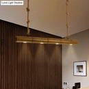 GobekUsa Bamboo Tube Island Lighting - Farmhouse Pendant Light with 4 Bulbs, Yellow and Brown, Rope Included