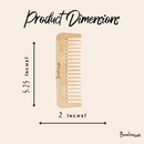 Bamboo Wide Tooth Comb | Flat Tips by Bamboo Switch