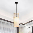 GobekUsa Bamboo Wooden Pendant Lamp E27 - Small Bar Pendant Lights
