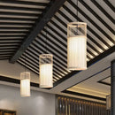 GobekUsa Bamboo Wooden Pendant Lamp E27 - Small Bar Pendant Lights