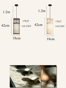 GobekUsa Bamboo Wooden Pendant Lamp E27 - Small Bar Pendant Lights