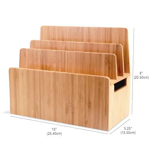 Original Bamboo Charging Stand, dimensions drawing