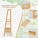 Bamboo Clothing Rack with Storage Shelves-Natural by LJGDeals