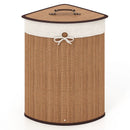 Corner Bamboo Hamper Laundry Basket by LJGDeals