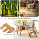 Bamboo Shower Seat Bench with Underneath Storage Shelf-Natural by LJGDeals
