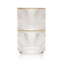 Meridian Crystal Lowball Tumblers Set of 2