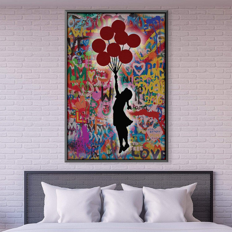 Banksy Balloon Girl Graffiti Canvas