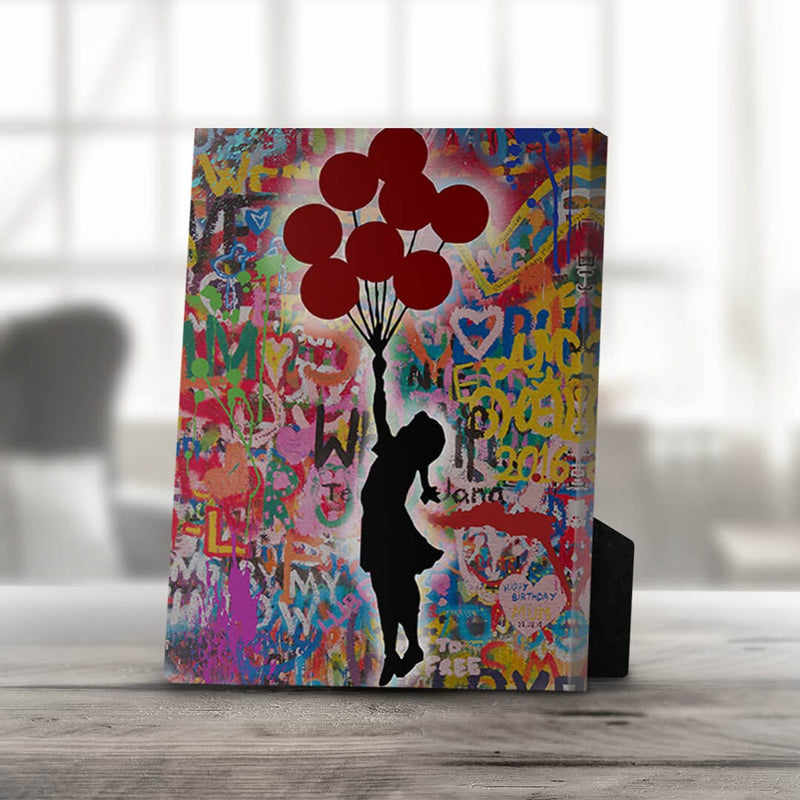 Banksy Balloon Girl Desktop Canvas