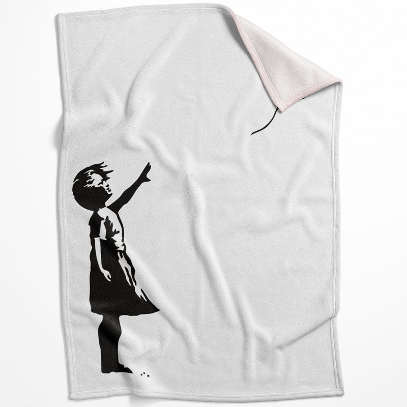 Banksy Balloon Heart Girl Blanket