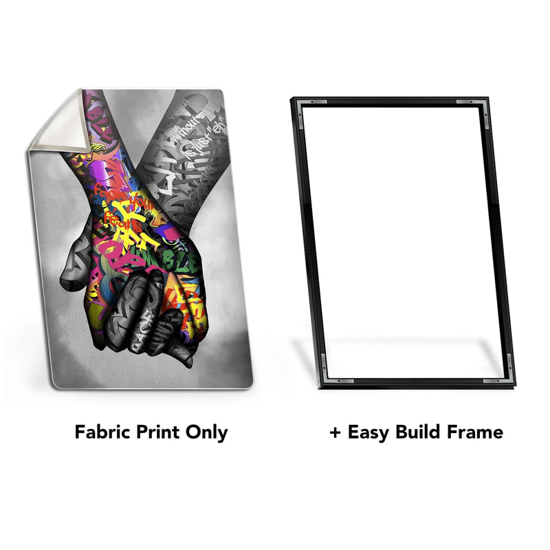 Banksy Balloon Heart Girl Easy Build Frame