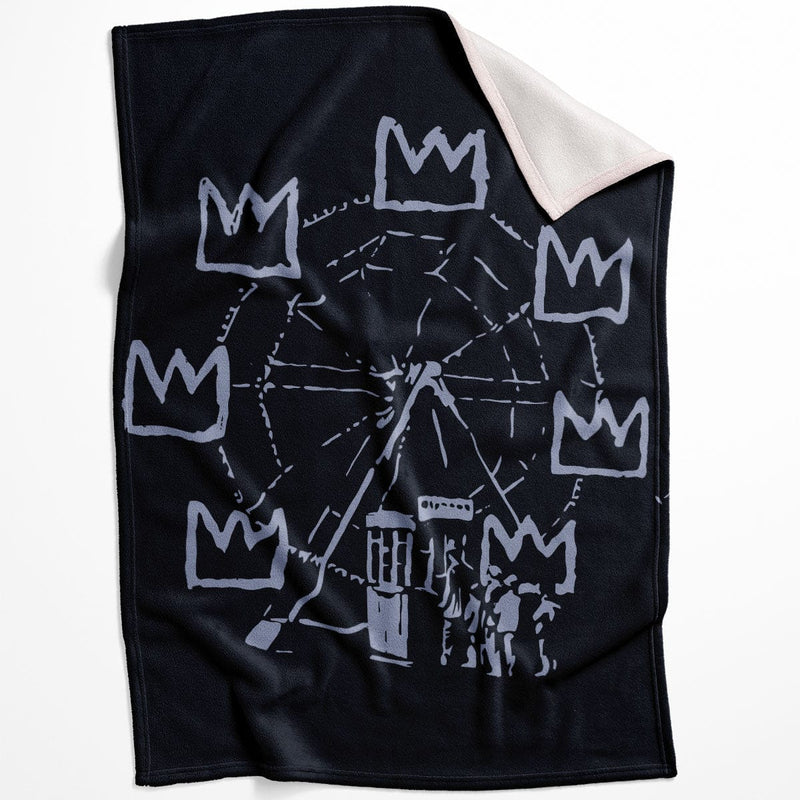 Banksy Basquiat Ferris Wheel Blanket