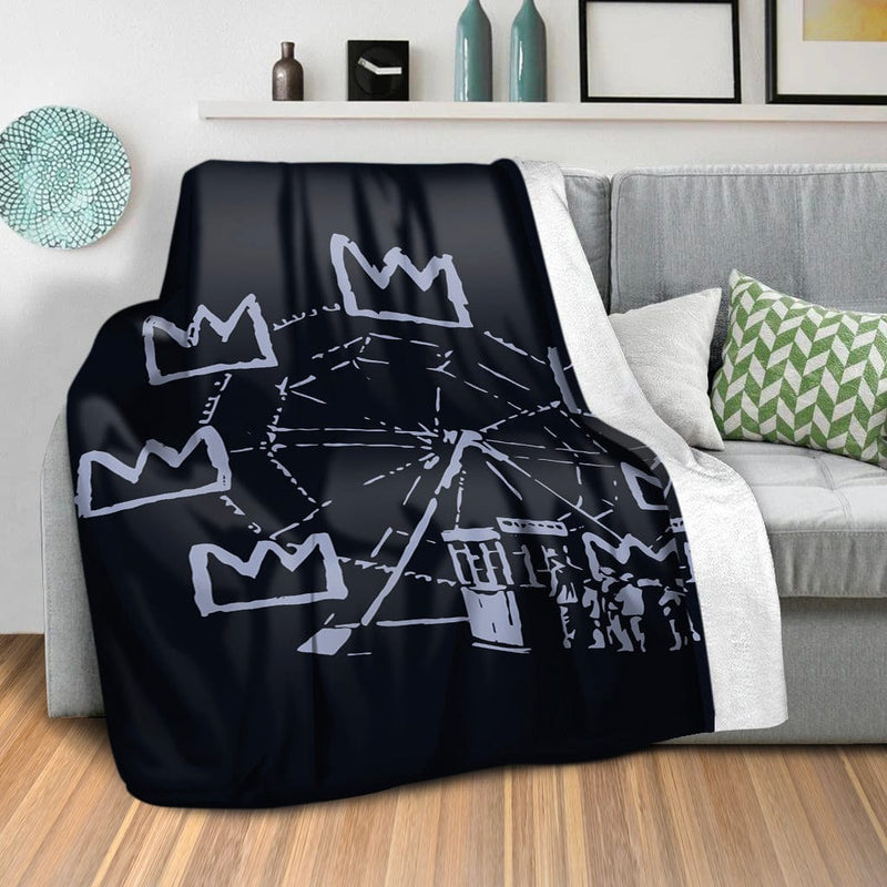 Banksy Basquiat Ferris Wheel Blanket