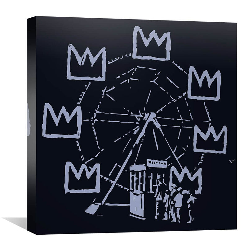 Banksy Basquiat Ferris Wheel Canvas