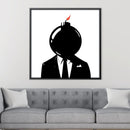 Banksy Bomb Head Canvas
