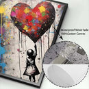 GobekUsa Banksy Boy Girl Balloon Canvas Wall Art
