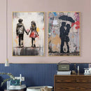 GobekUsa Banksy Boy Girl Balloon Canvas Wall Art