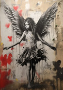 GobekUsa Banksy Boy Girl Balloon Canvas Wall Art