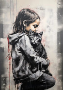 GobekUsa Banksy Boy Girl Balloon Canvas Wall Art