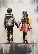 GobekUsa Banksy Boy Girl Balloon Canvas Wall Art