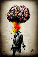 GobekUsa Banksy Boy Girl Balloon Canvas Wall Art