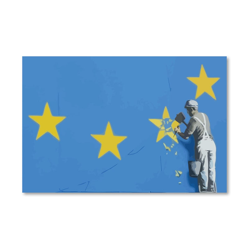 Banksy Brexit Star Dover Canvas