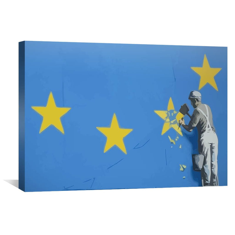 Banksy Brexit Star Dover Canvas