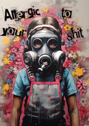 Banksy girl with balloon canvas print set of 6 living room wall art by Decorbites