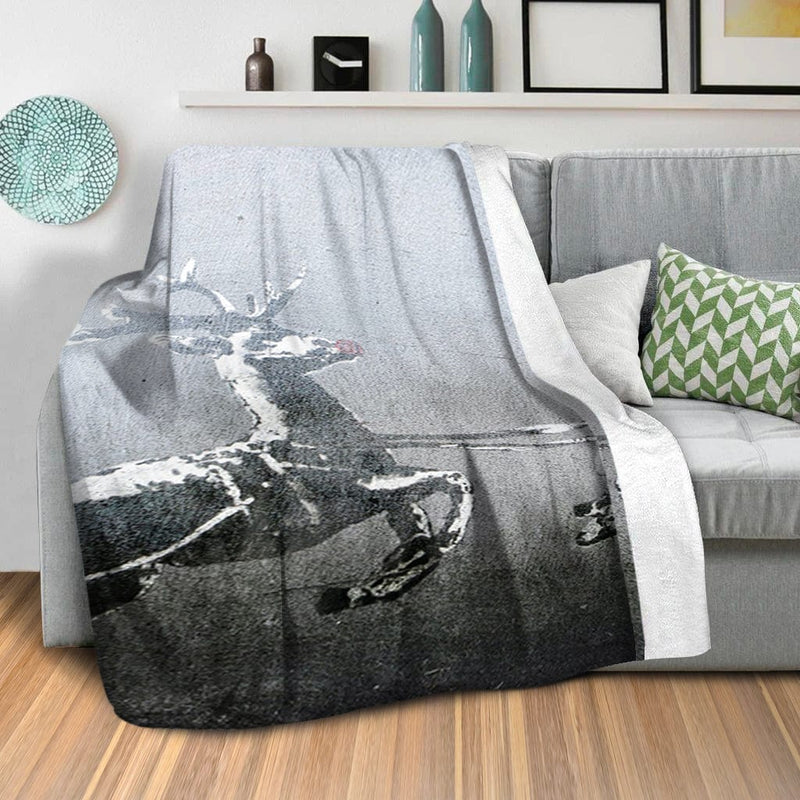 Banksy Christmas Blanket