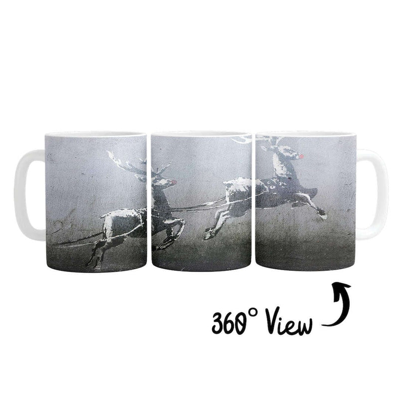 Banksy Christmas Mug