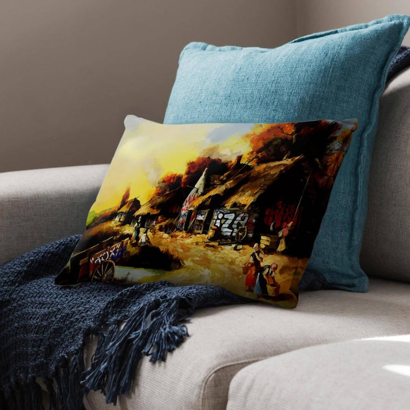 Banksy Countryside Graffiti Cushion