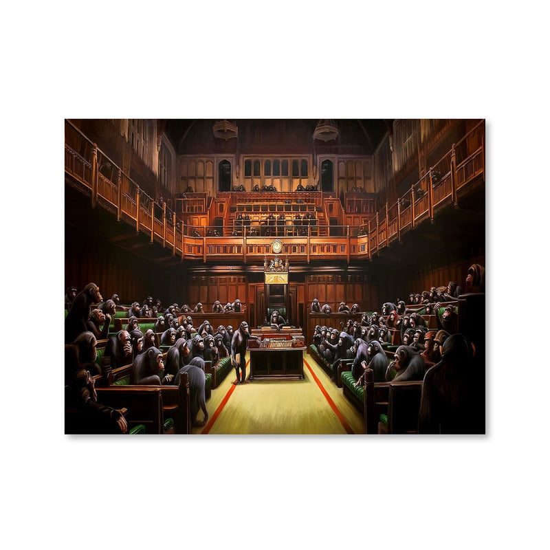 Banksy Devolved Parliament Canvas