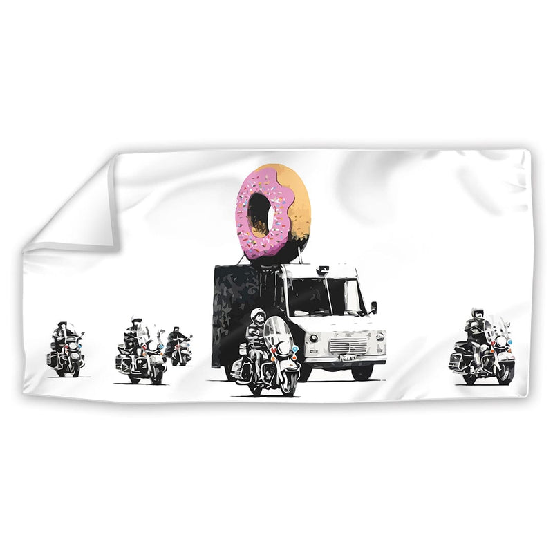 Banksy Doughnut Police Escort Easy Build Frame