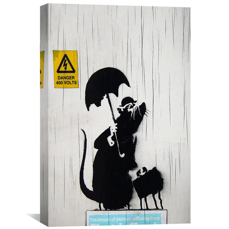 Banksy English Rat Canvas