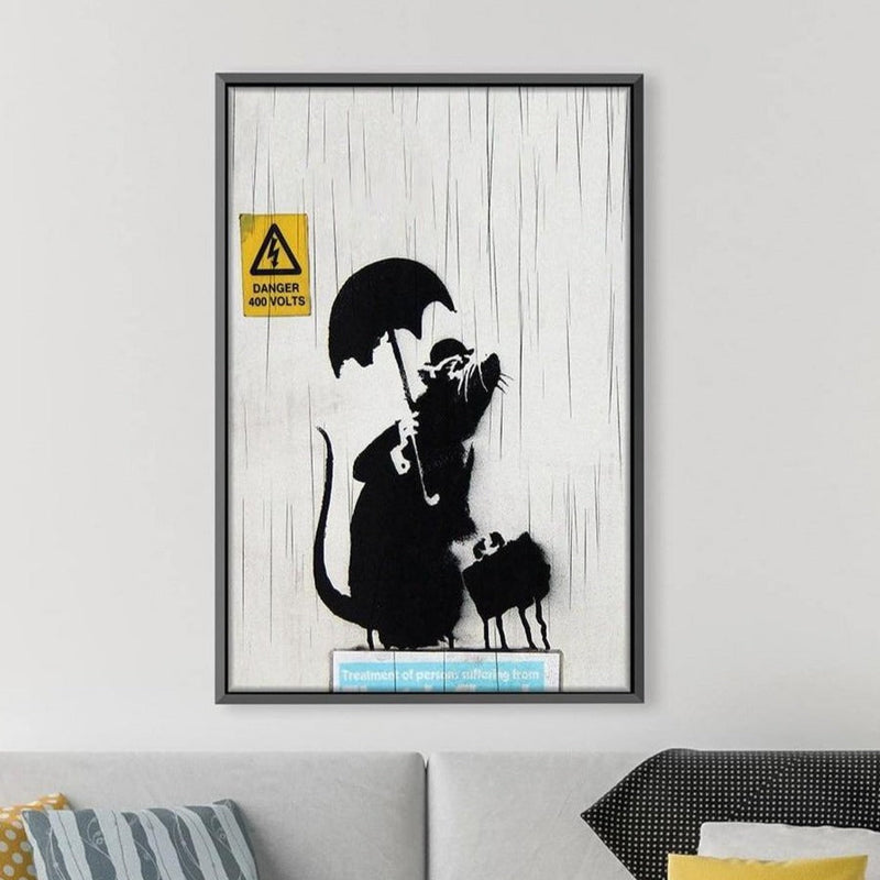 Banksy English Rat Canvas