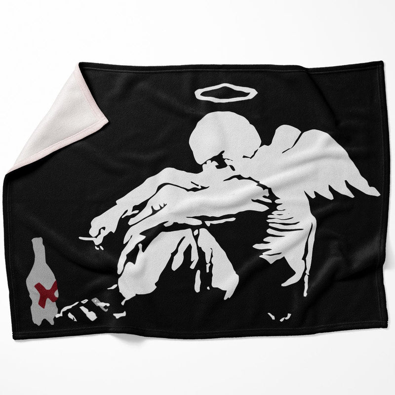 Banksy Fallen Angel Blanket