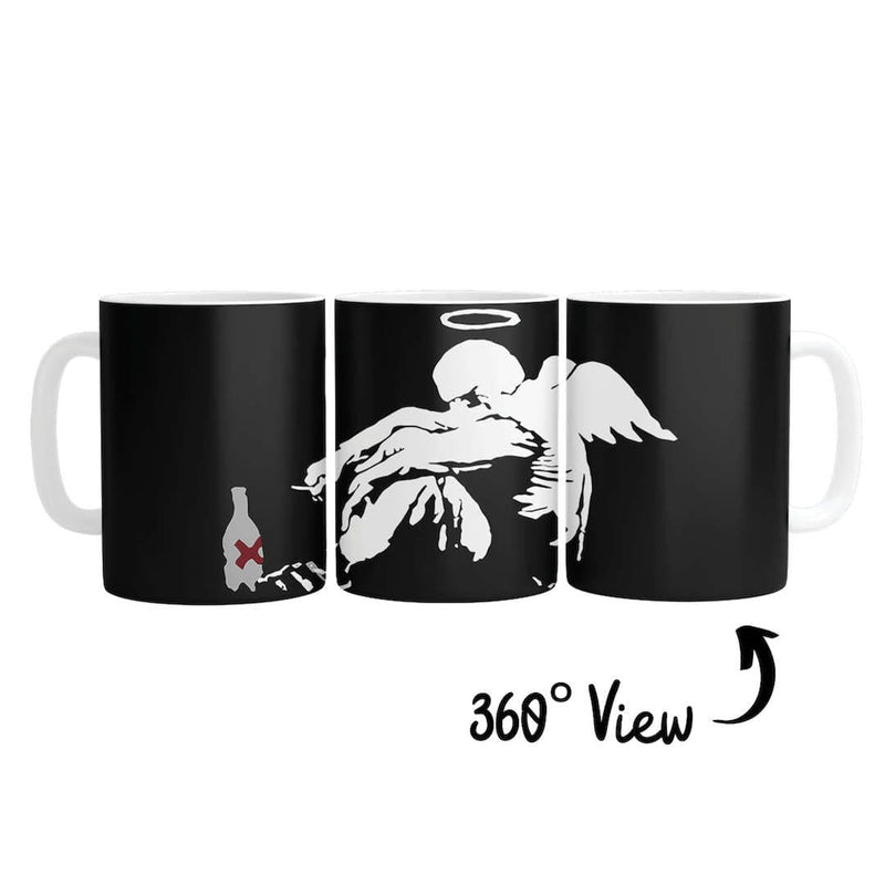 Banksy Fallen Angel Mug