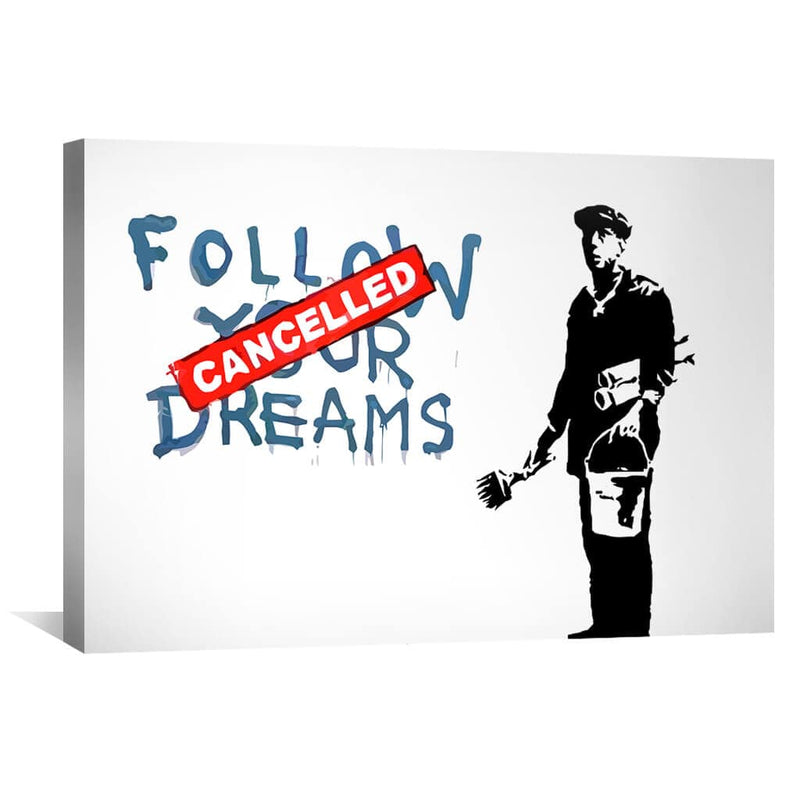 Banksy Follow Your Dreams Canvas