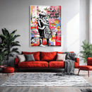 Banksy Forever Love Canvas