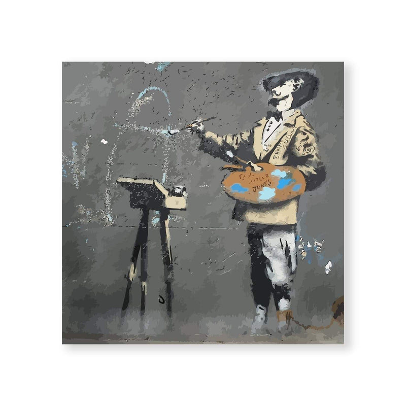 Banksy French Painter Canvas