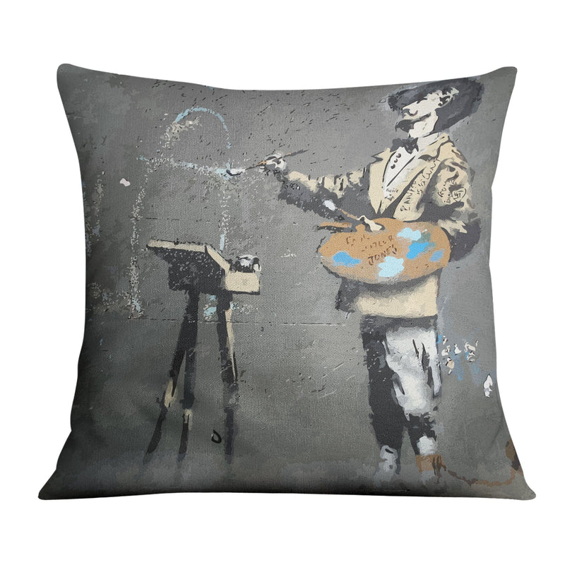 Banksy French Painter Cushion