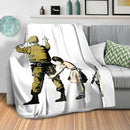 Banksy Girl And Soldier Blanket