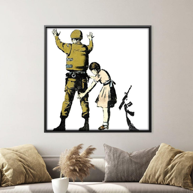 Banksy Girl And Soldier Canvas