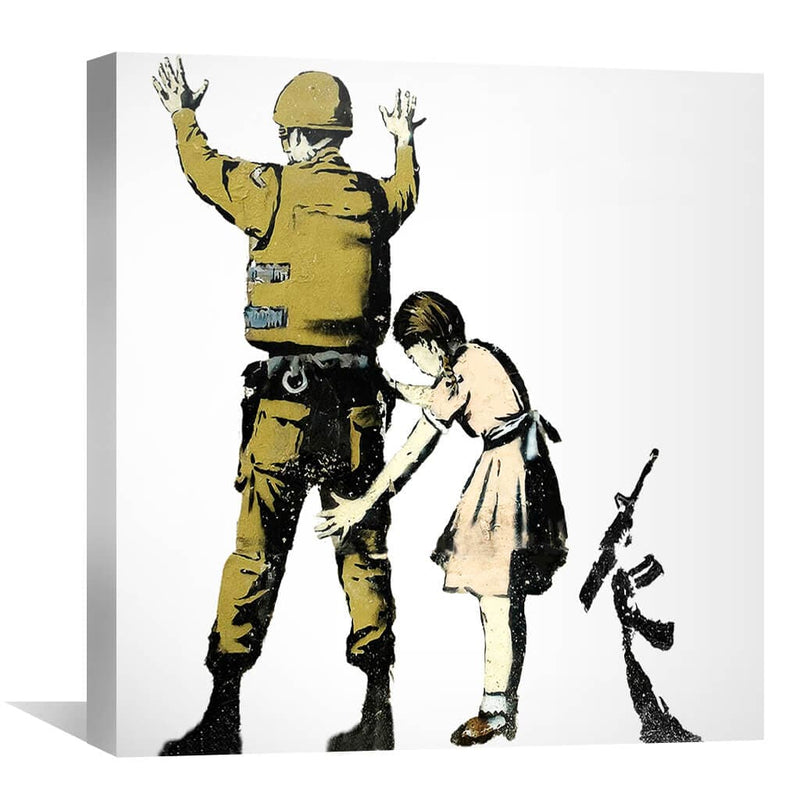 Banksy Girl And Soldier Canvas